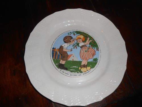 Assiette dessert sarreguemines - assiette,