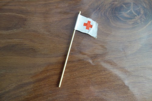 Drapeau miniature croix - drapeau, croix-rouge