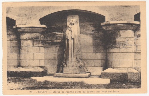 Cpa rouen statue jeanne - 76, de