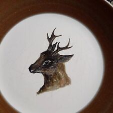 Marcel Guillot Assiette céramique Chevreuil Chasse Era Vallauris Picault Jolain