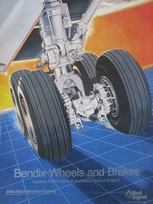 3/1988 PUB ALLIED SIGNAL BENDIX AEROSPACE WHEELS CARBON BRAKES ORIGINAL AD