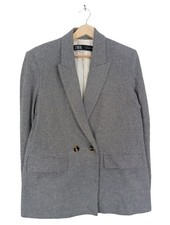 ZARA Blazer classique Dames Blazer T EU 36 gris clair style d’affaires