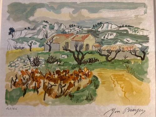 Lithographie yves brayer - lithographie,