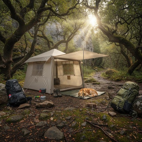 Grande tente cabine avec - cabine,