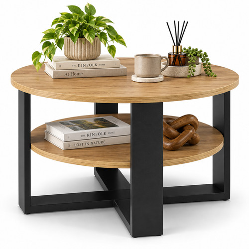 Table basse ronde chêne - ronde,