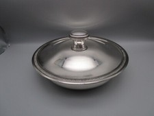 Légumier ancien en métal argenté orfèvrerie St Médard