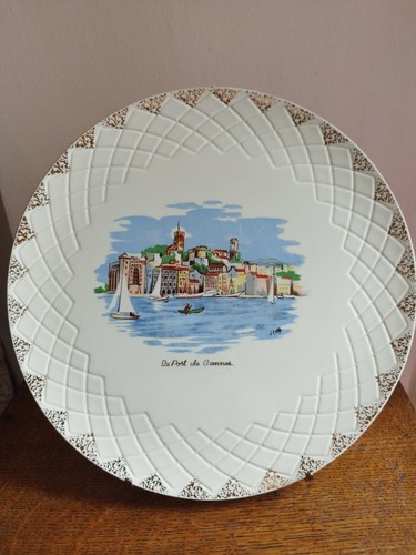 Assiette porcelaine decor port - assiette, decor"port
