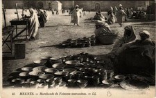 CPA AK MAROC MEKNES Marchands