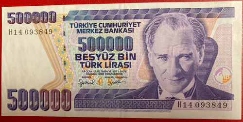 15737 turquie billet - #15737, 500000