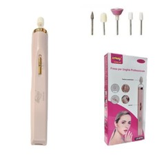 Mini Fraiseuse Portatif Rechargeable Ongle Nail Art Manucure Pédicure 5 Bits SC0