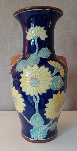 Grand vase céramique - céramique, bleu
