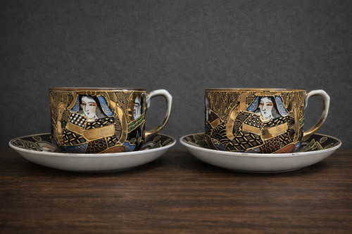 Paire tasses soucoupes - paire, et