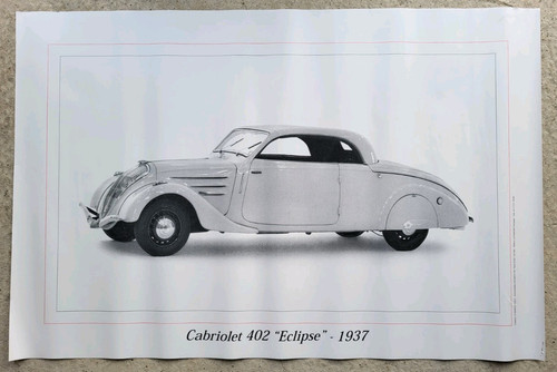 Affiche peugeot 402 eclipse - affiche,