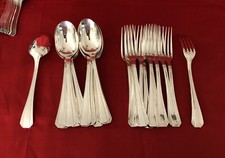 Ménagère 12 couverts CHRISTOFLE métal argenté Modèle BOREAL 20,5 cm Fourchettes