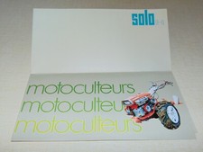 Prospectus brochure motoculteur    SOLO IHI SK 150  180