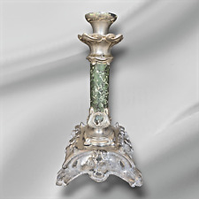 Rare Victorian One Light Candelabras Candlestick Holder Metal Art Nouveau