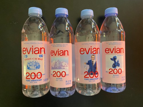 Lot des bouteilles evian - lot,