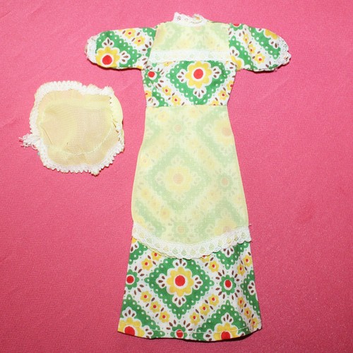 Robe verte vintage pour