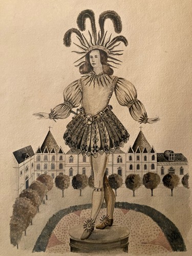 Grand dessin gouache sur - grand,