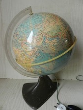 Globe Terrestre Vintage 1965