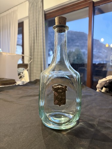 Ancienne carafe verre vert - carafe,