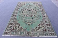 Tapis turc, tapis de chambre à coucher, tapis ancien, grand tapis de 5,6 x 9,...