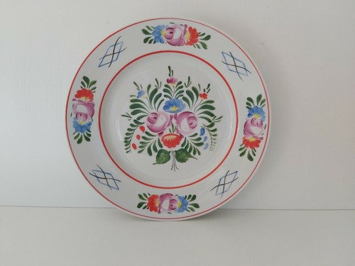Ancienne assiette decorée - , à