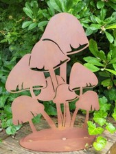 Éponge en rouille noble (champignons) fleur en rouille noble fleur en métal r...