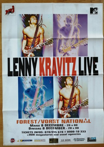 Lenny kravitz affiche concert - lenny,