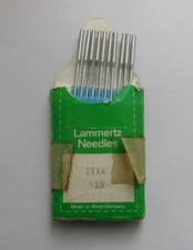 Ancienne pochette d'aiguilles de machine à coudre le cuir, cordonnerie