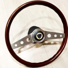 Volant Bois Ferrero d'époque 38cm Complet pour Lancia Peugeot 204 304 Alfa Romeo