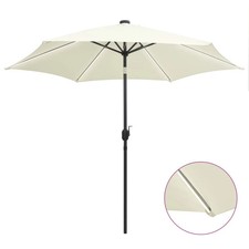 Parasol avec led et mât en