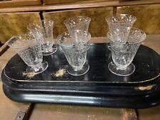 Série de 6 verres à vin rouge en cristal de Baccarat  modèle Michel Ange 8,5cm