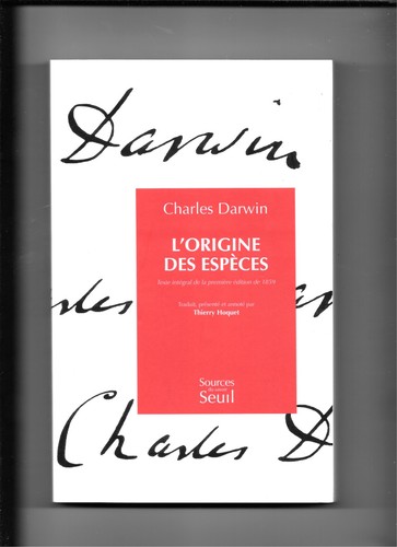 Origine des espèces - l'origine,