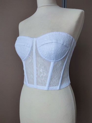 Corset bustier blanc - bustier,