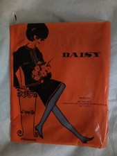 Bas Vintage Daisy  Taille 2 Élégance Rétro des Années 60  Pointes Talons 5 Dispo