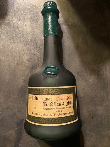 Vieil armagnac gelac - b.gelac, année