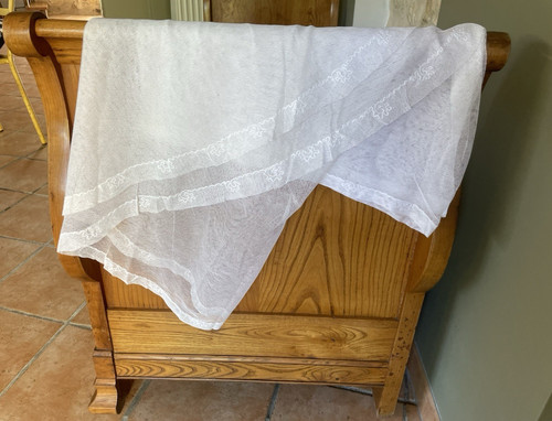Grand voile ancien tulle - voile,