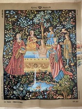Kit tapisserie vintage à broder LE BAIN de ROYAL PARIS n° 17187 et 148 échevette