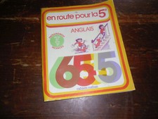 A VOIR ! ANCIEN CAHIER DE VACANCES " EN ROUTE POUR LA 5e - ANGLAIS " 1983