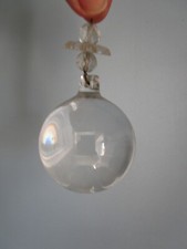 Boule en Cristal ou Verre  pour terminaison de lustre à Pampilles