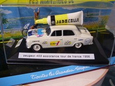 Peugeot 403  ASSISTANCE TOUR DE FRANCE   1956  BLANC Boite 1/43