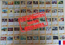 lot de 100 cartes pokemon dresseur toutes brillantes holo reverse différentes