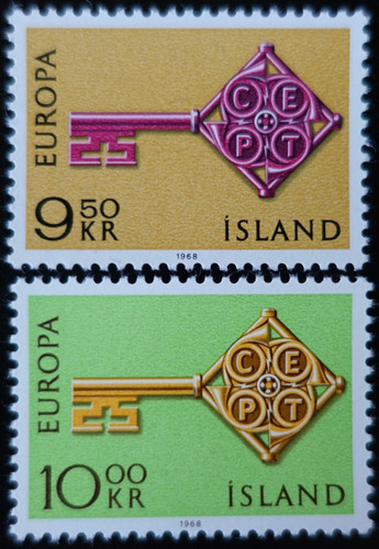 Timbres islande europa - timbres,