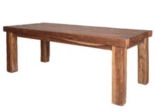 Grand Table À Manger En Teck Bois Massif Recyclé Antique Table En Bois 253x100cm