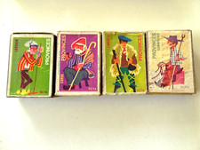 4 anciennes boîtes d' allumettes 1960-1966 Provinces Grandes Lettres Seita L8