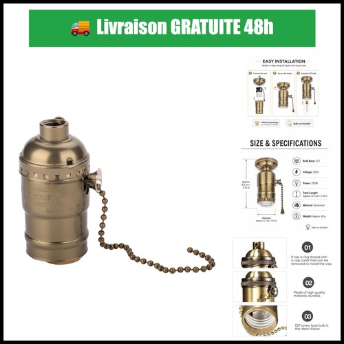 Douille vintage e27 avec - e27,