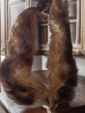 Ancien col en véritable fourrure de vison vintage accessoire rétro élégant