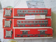 N° 1334/25 lot de 3 wagons voyageur jouef en boite comme neuf british