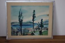 Petite Aquarelle signée Bord de Mer Phare à identifier